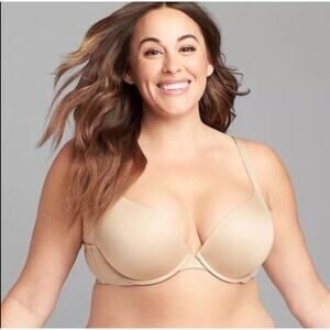 Lane Bryant Cacique Smooth Boost Plunge Bra 40DD